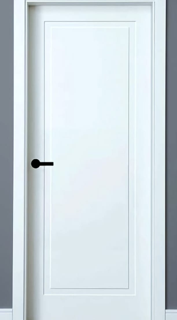 Derë e Bardhë me Panel të Vetëm