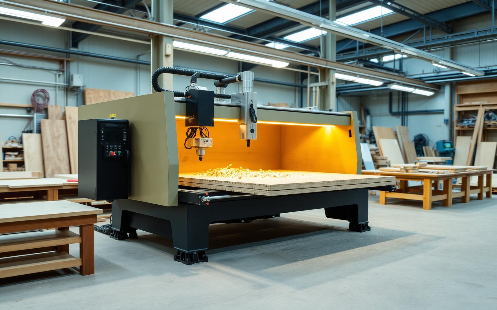 Punishtja prodhuese A&D WOOD me makineri CNC